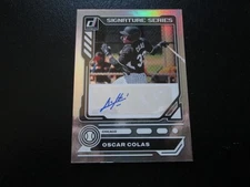 OSCAR COLAS 2023 DONRUSS SIGNATURE SERIES AUTOGRAPH CARD