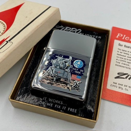 Zippo Lighter 1969 Moon Landing Apollo 11 Moon Landing Original Box Instruction - Picture 11 of 11