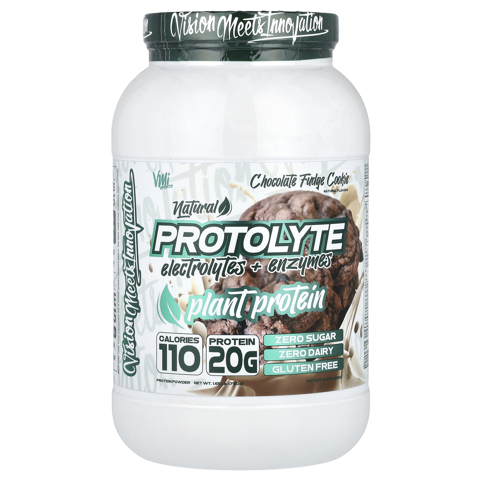 ProtoLyte, Plant Protein Powder, Chocolate Fudge Cookie, 1.65 lb (750 g)