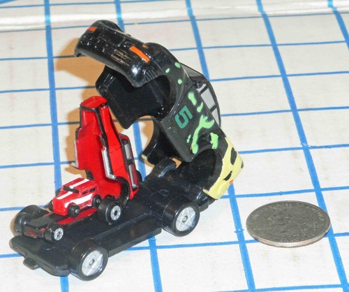 Vintage Galoob Micro Machines Pordche 959 Triplesider Complete with Hot Rods VG