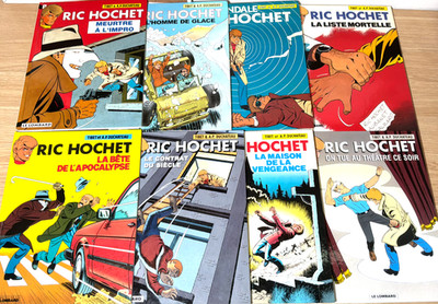 Ric Hochet bande dessinée 8-Volume Original Editions French Hardcover Comics