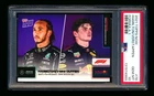 2021 TOPPS NOW FORMULA ONE F1 #78 LEWIS HAMILTON MAX VERSTAPPEN DUAL PSA 10 GEM!