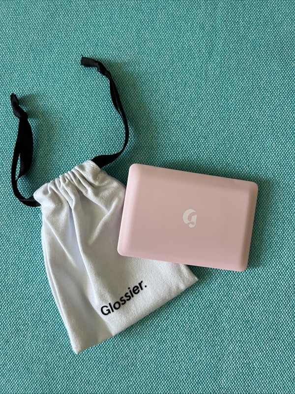 NEW GLOSSIER Pink Mini Laptop Mirror + Dust Bag Pink SOLD OUT!