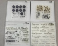 Close to my Heart Thank you and Sentiments Mixed Stamp Sets CTMH Acrylics