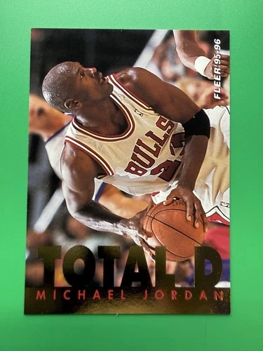 1995-96 Fleer - Total D - MICHAEL JORDAN #3 Insert Chicago Bulls HOF
