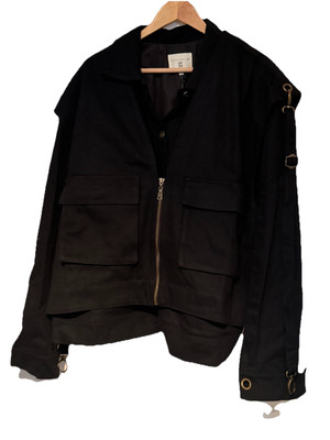 Sixteen Ninety Two ~ SNT Twill Khaki Denim Oversized Jacke & Cargo Weste Set L/LX