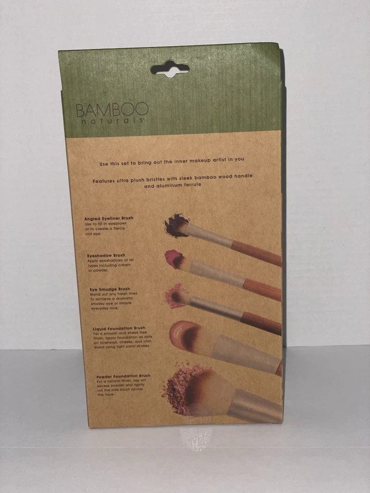 Juego de 5 cepillos diarios Bamboo Naturals.  Foto 2 de 2