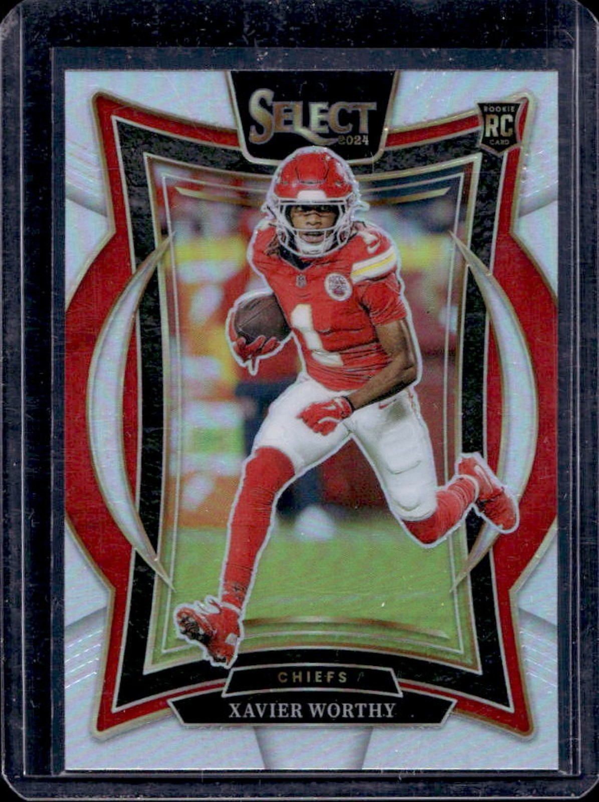 2024 Select Xavier Worthy Concourse RC Silver Prizm Rookie #32 Chiefs