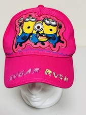 Despicable Me Minion Made Cap Girl OS Hot Pink Adjustable SnapBack Sugar Rush