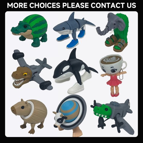 Jouet entièrement articulé imprimé en 3D Orcalero Orcala EcoSafe 16 cm cadeau pour enfants - enfants - Photo 2/7
