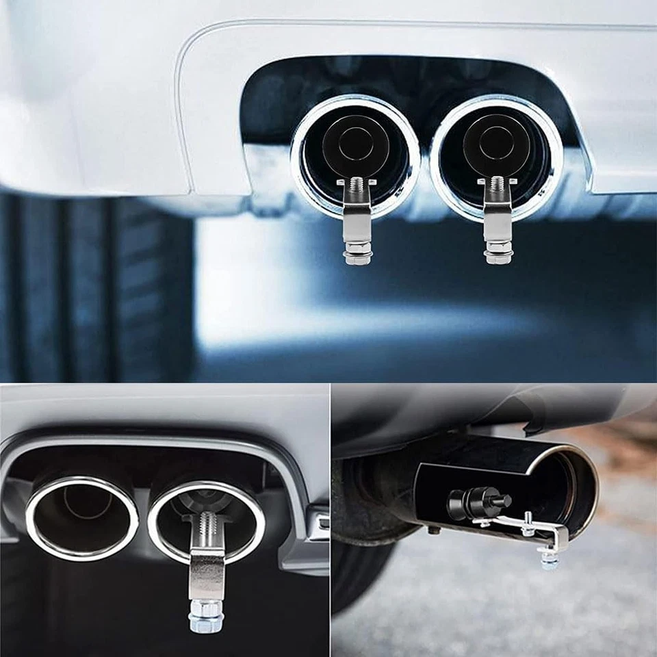 1Pair Car Turbo Sound Muffler Oversized Exhaust Pipe Roar Maker Loud Whistle XL - image 4 of 4