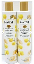2 Pantene Nutrient Blends Strengthening Damage Repair Shampoo Castor Oil, 9.6 oz