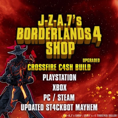 Borderlands 4✨ CROSSFIRE C4SH BUILD UPDATED ST4CKBOT BL4 GEAR ✅PC-PS-XBOX✨MOXSY