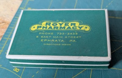 Vintage Royer's Pharmacy Pill Box Ephrata Pennsylvania PA Vintage