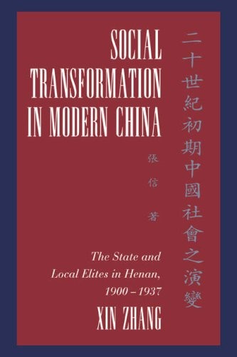 Social Transformation Modern China: The State a. Zhang<|