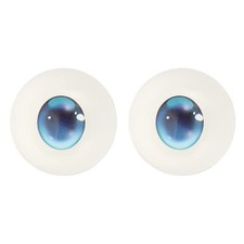 32mm Doll Eyes,1 Pair Realistic Acrylic Eyes, Dark Blue