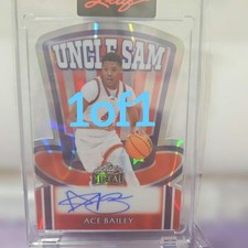 Ace Bailey Autographed 1/1 UNCLE SAM Card 2025 Limited Edition