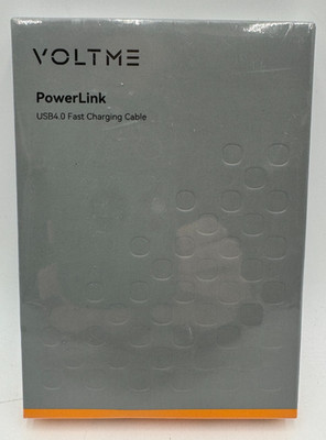 Voltme PowerLink UTRON USB4.0 Fast Charging Cable, 4ft, Blue/Grey, 5A-240W