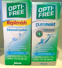 Opti-Free Replenish & Puremoist Multi-Purpose Disinfecting Contact Solution 4oz