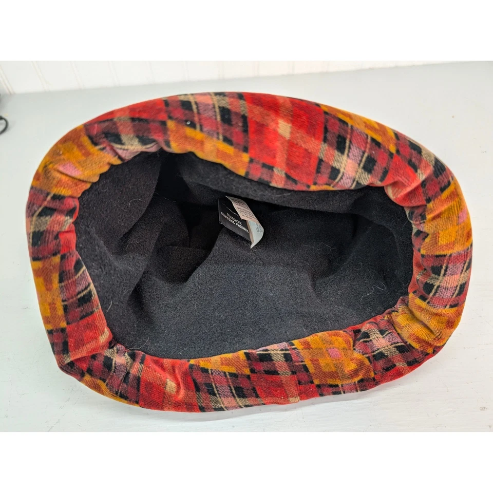 Sombrero polar Polartec de terciopelo a cuadros Neckworks hecho en EE. UU. Invierno acogedor cálido talla única Foto 4 de 4