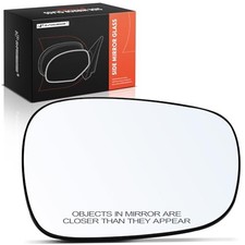Car Rearview Right Passenger Side Heated Mirror Glass with Backing Plate -