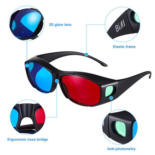 5 Stück 3D Brille für Gaming Video Gamer Film Kinder Deko - Bild 5 von 12