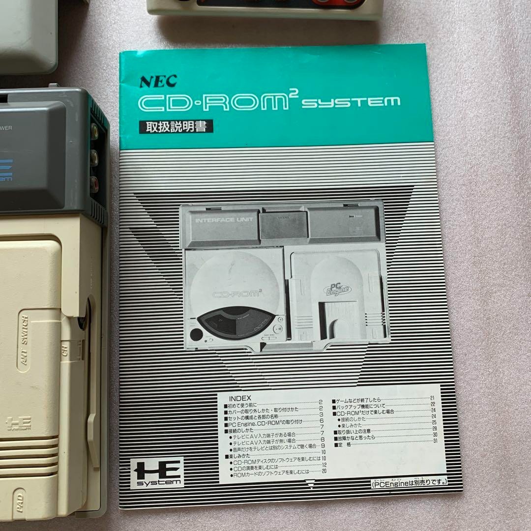 NEC CD-ROM2 正規品 動作確認済み NEC PC Engine CD-ROM2 Main Body Set Operation Confirmed For