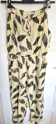 COMBI-PANTALON EN COTON LEGER IMPRIMEE FASHION TAILLE 42 NEUF ETIQUETTE - Photo 1/4