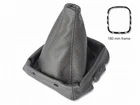 Gear Boot with 180mm Plastic Frame For Nissan Navara 05-12 Grey Genuine Leather