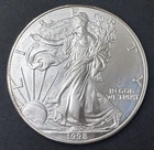 1998 American Silver Eagle 1 Ounce .999 Fine Silver Coin Brilliant Uncirculated