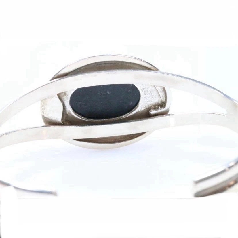 Carolyn Pollack Relios Sterling Silver Inlaid Native Multistone cuff bracelet - Image 4 of 4