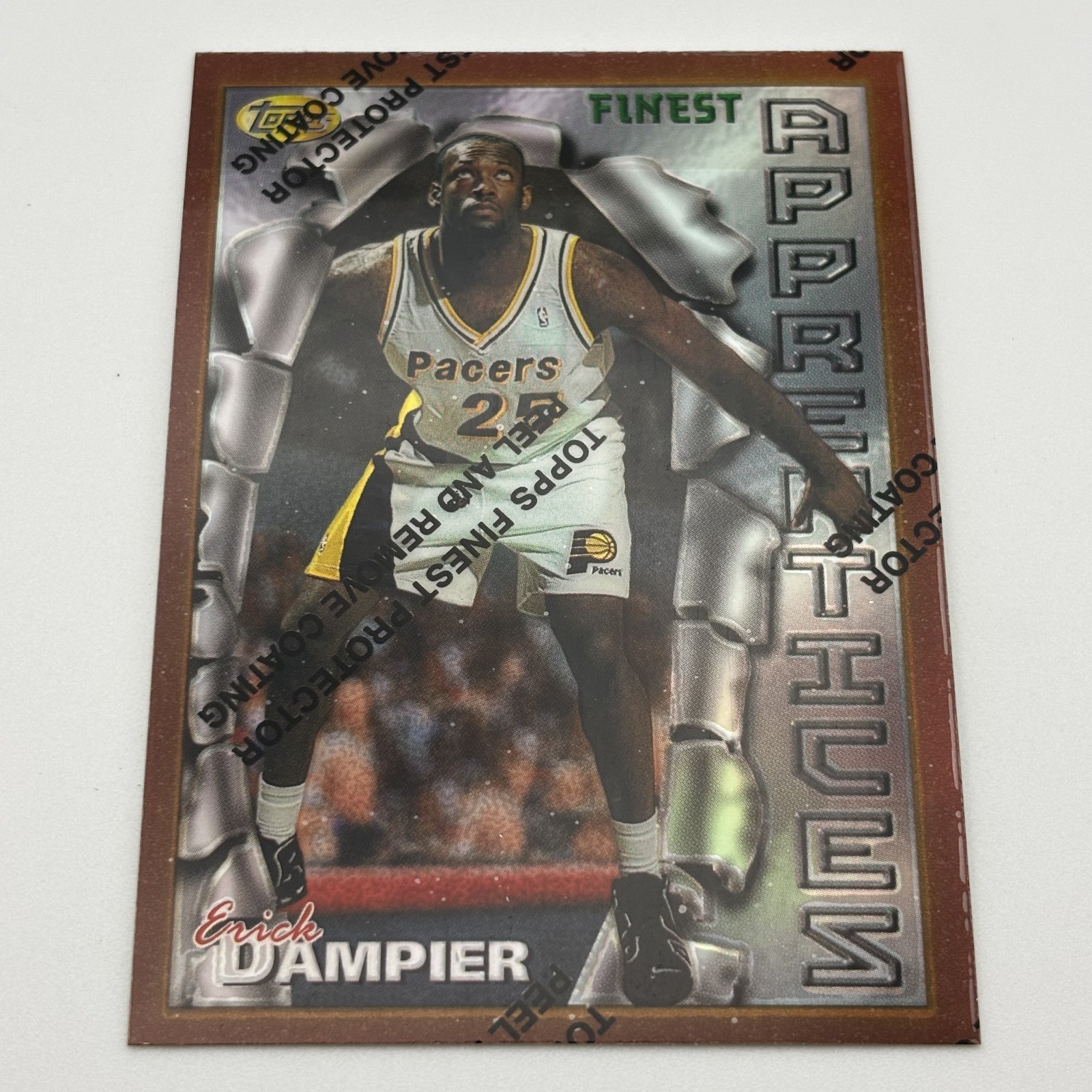 1996-97 Topps Finest - Common Bronze Erick Dampier #70 (RC) Refractor ✅ Pacers