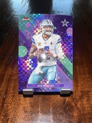 Dak Prescott 2025 Topps Finest #52 Common Purple X-Fractor #09/150 COWBOYS