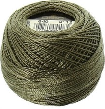 DMC Pearl Cotton 131 Yard Ball - Size 12 - Color 640 Very Dark Beige Gray