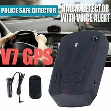Car V7 16 Band Laser Radar Detector GPS Camera 360 Anti-Police Voice Alert Speed