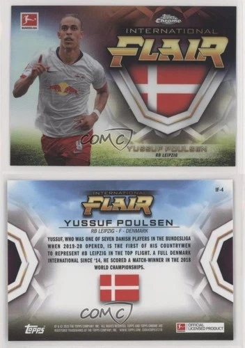 2019-20 Topps Chrome Bundesliga International Flair Yussuf Poulsen #IF-4