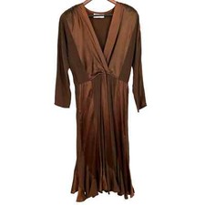 Spencer Alexis Womens Vintage Sz 8 Brown Dress Gown Formal Elegant 80s 90s
