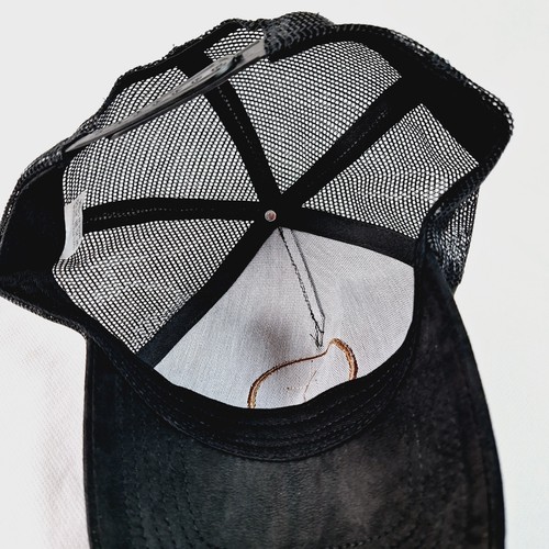 Trucker Baseball Cap with Circular Leather Label Summer Mesh Snapback Hat NEW - Picture 12 of 12