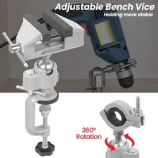 360° Rotation Adjustable Bench Clamp Vise Aluminum Alloy Mini Table Vice Jaw