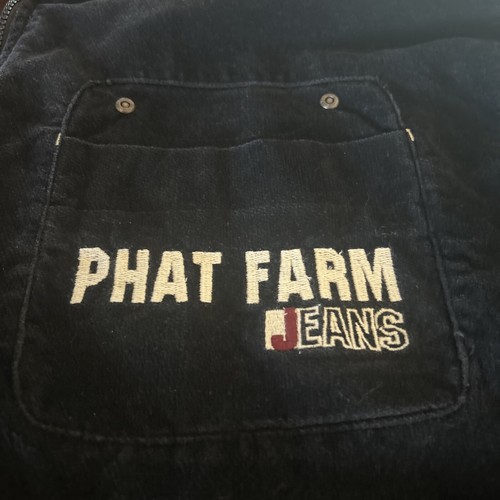 Vintage FUBU PHAT FARM 92 Mens Zip Hoodie Jacket Parka Hip Hop Simmons XXL - Picture 3 of 7