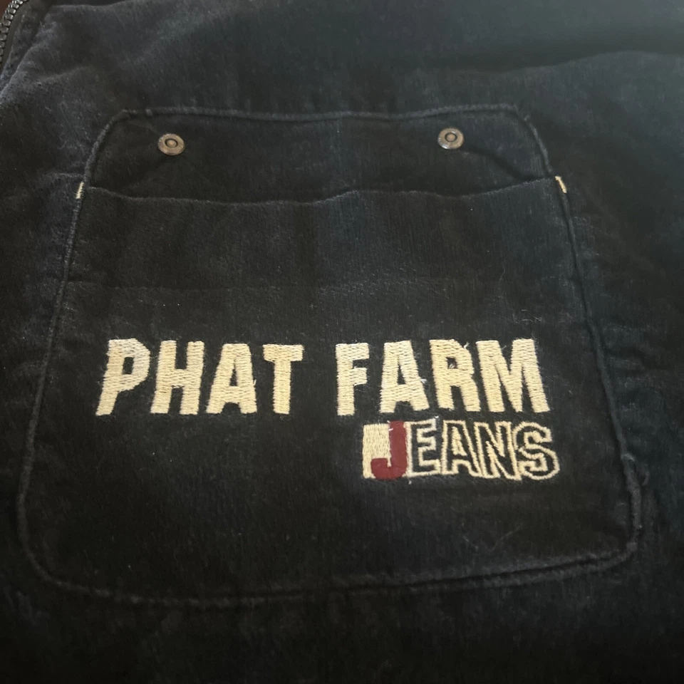 Chaqueta con Capucha Parka Hip Hop Simmons XXL De Colección FUBU PHAT FARM 92 Para Hombres con Cremallera Foto 3 de 4