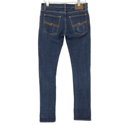 Nudie Vaqueros Estrecho Long John Hombre Stretch Delgado Skinny Ie4 Talla W30 - Imagen 4 de 9