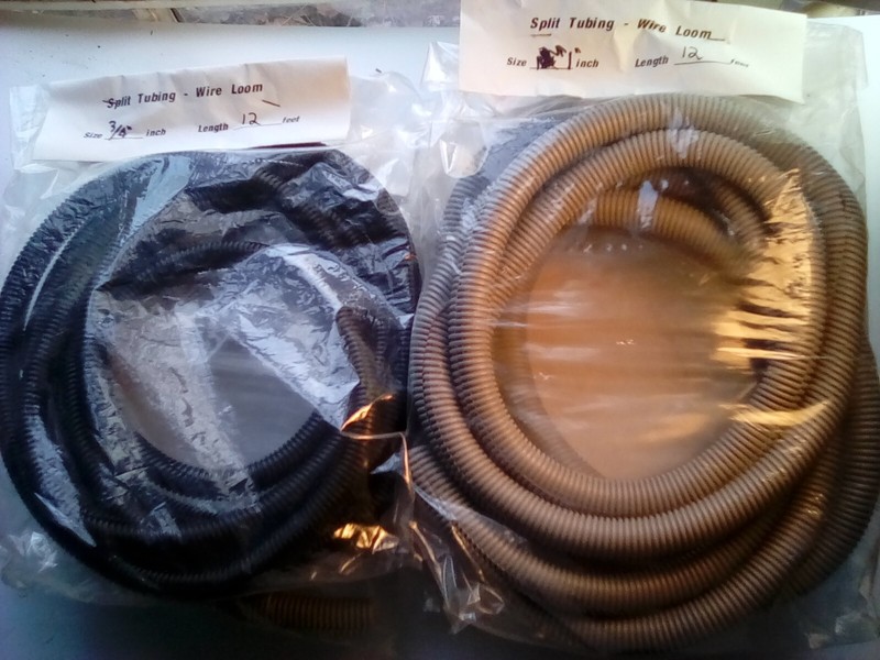 Wire loom Split tubing 4 pack 12 foot. 3  1 in.+ 1  3/4 in.