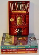 Lot of 4~V.C. Andrews~Complete Shooting Stars Series~#1-4~Cinnamon Ice Rose~VG++