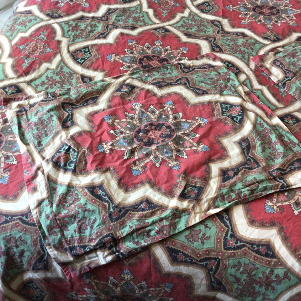 Pottery Barn Caesarea Israel Full/Queen Duvet Cover and 2 Shams Organic Cotton - Image 2 of 4