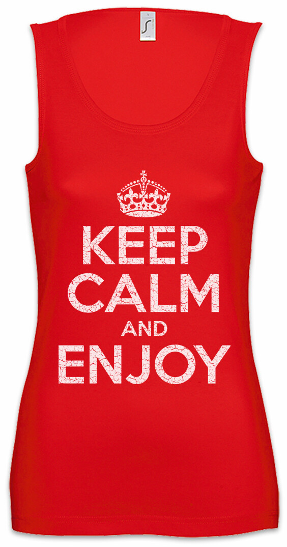 ALTRA Canotta uomo Keep Calm And Enjoy Happy Fun Felicitous Lucky Blessed