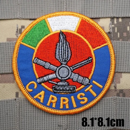 PATCH TOPPA MILITARE ITALIA I CARRISTI + ADESIVI Carro Armato Softair Esercito - Picture 5 of 7