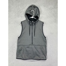 Under Armour Shirt Womens Medium ColdGear Grey Storm Loose Fleece Lined Hoodie