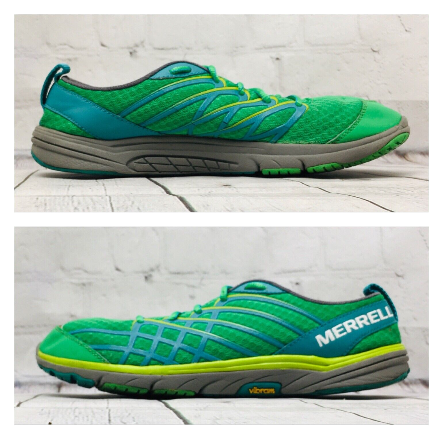 Merrell scarpe donna guanti scalzi taglia 8 5 accesso nudo arco 2 rete verde corsa