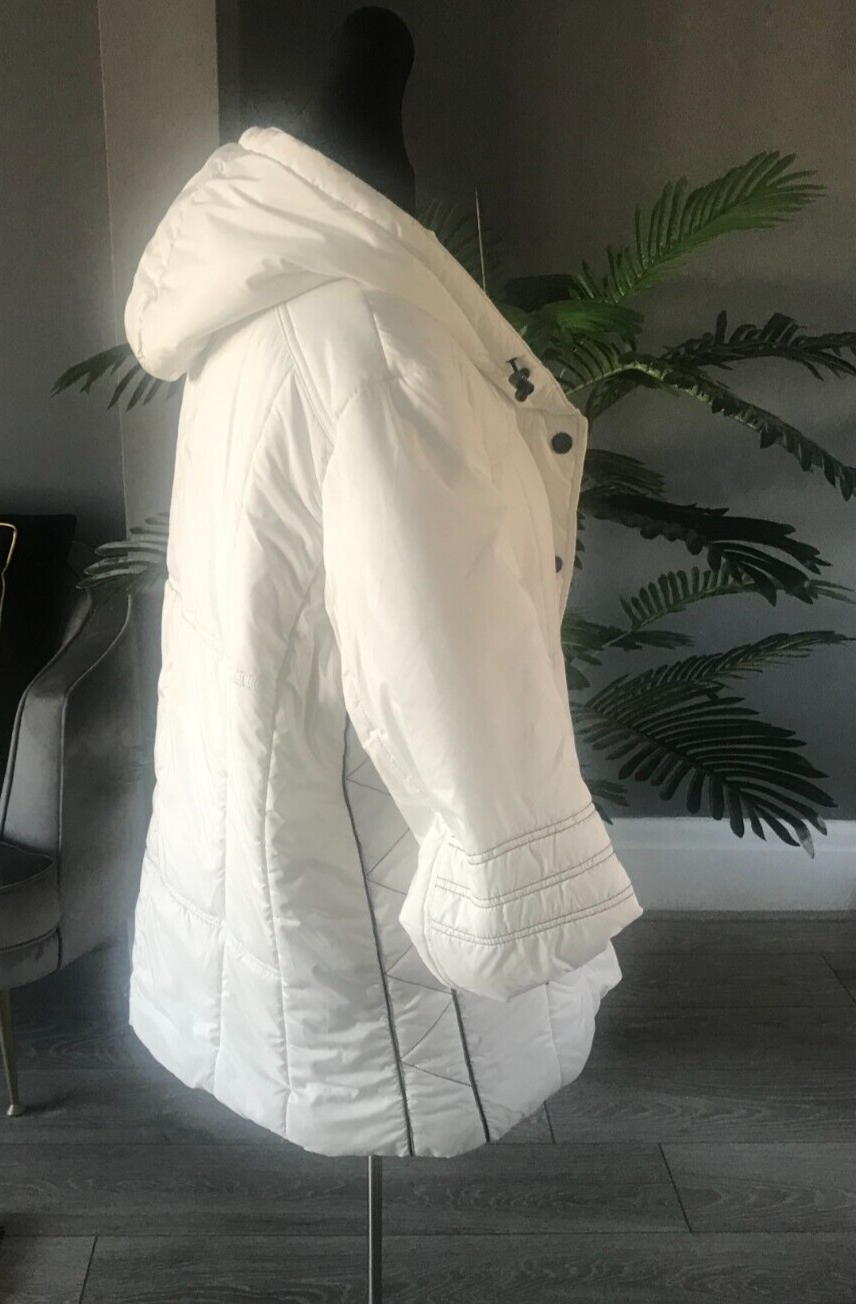 Barely Used Unbranded Ladies Hoody Coat size 20, White eBay